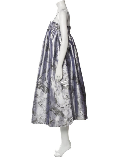 Ganni Printed Midi Length Dress