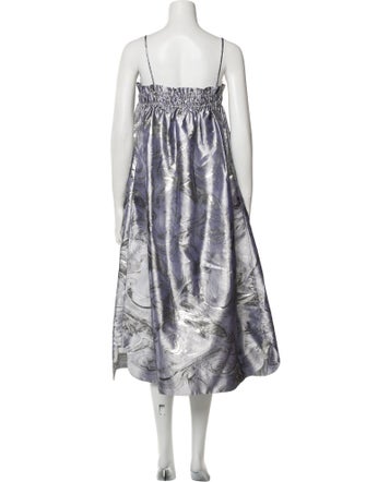 Ganni Printed Midi Length Dress