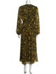 Ganni Floral Print Long Dress