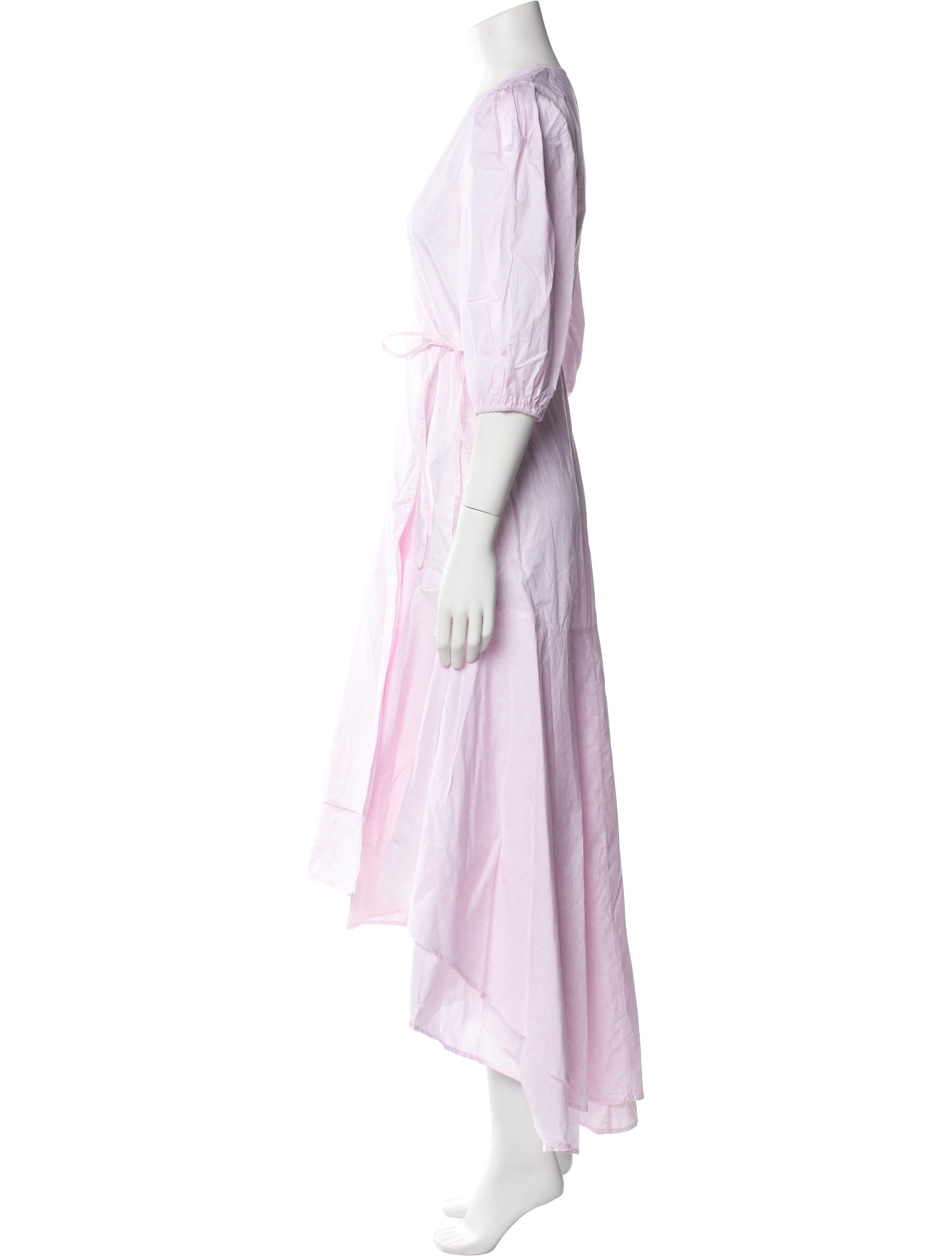 Ganni V-Neck Long Dress