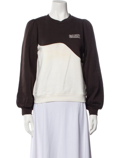 Ganni Graphic Print Crew Neck Sweatshirt