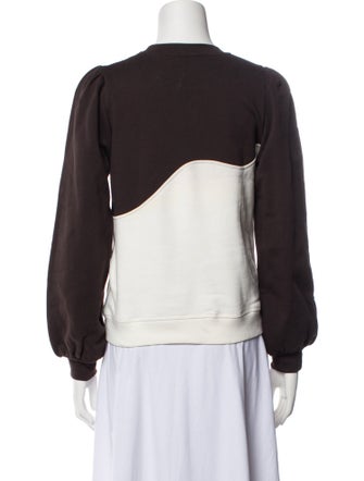 Ganni Graphic Print Crew Neck Sweatshirt