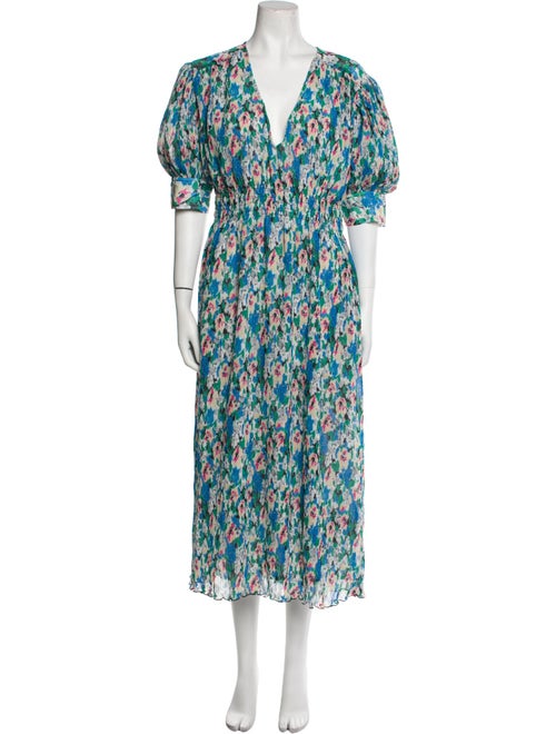 Ganni Floral Print Long Dress