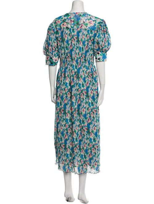 Ganni Floral Print Long Dress