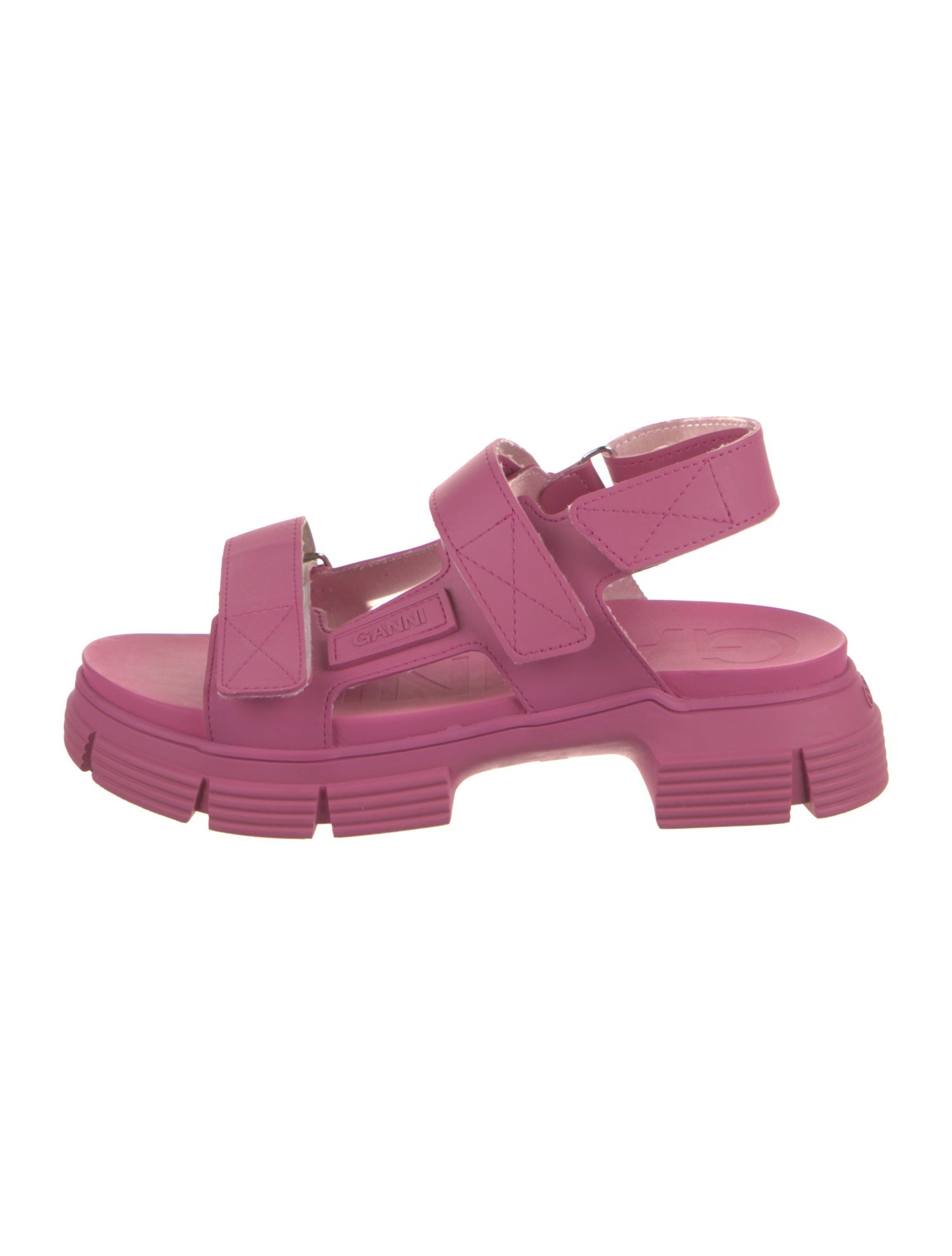 Ganni Leather Slingback Sandals