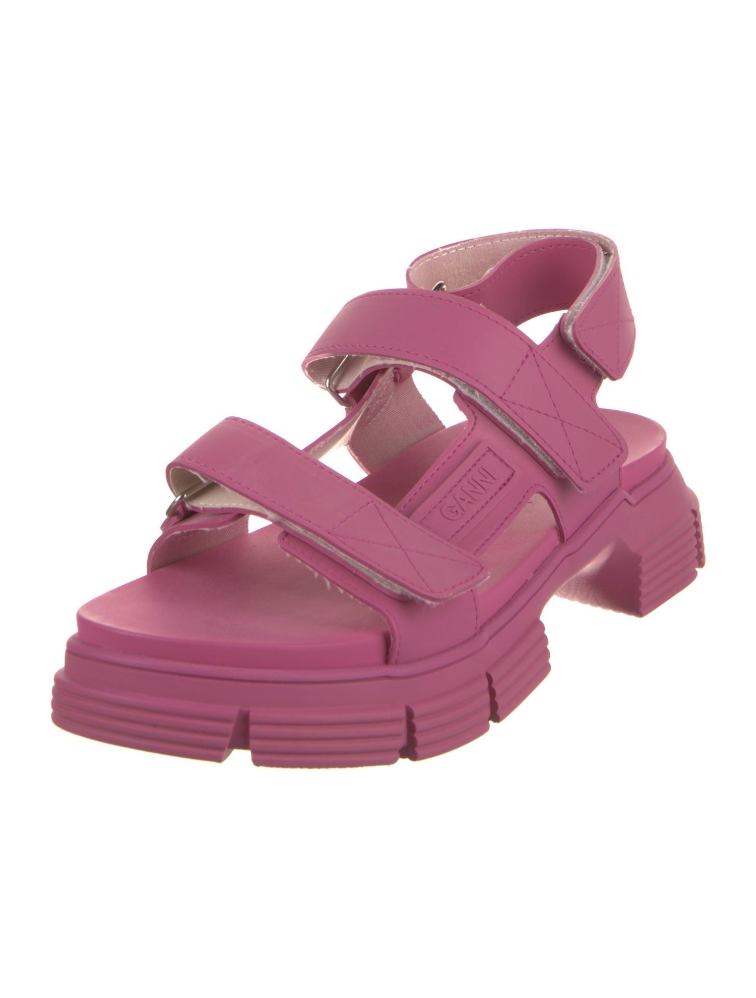 Ganni Leather Slingback Sandals