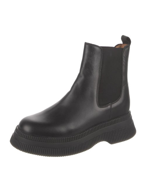 Ganni Leather Chelsea Boots