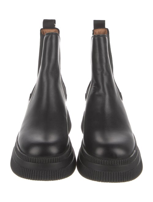 Ganni Leather Chelsea Boots