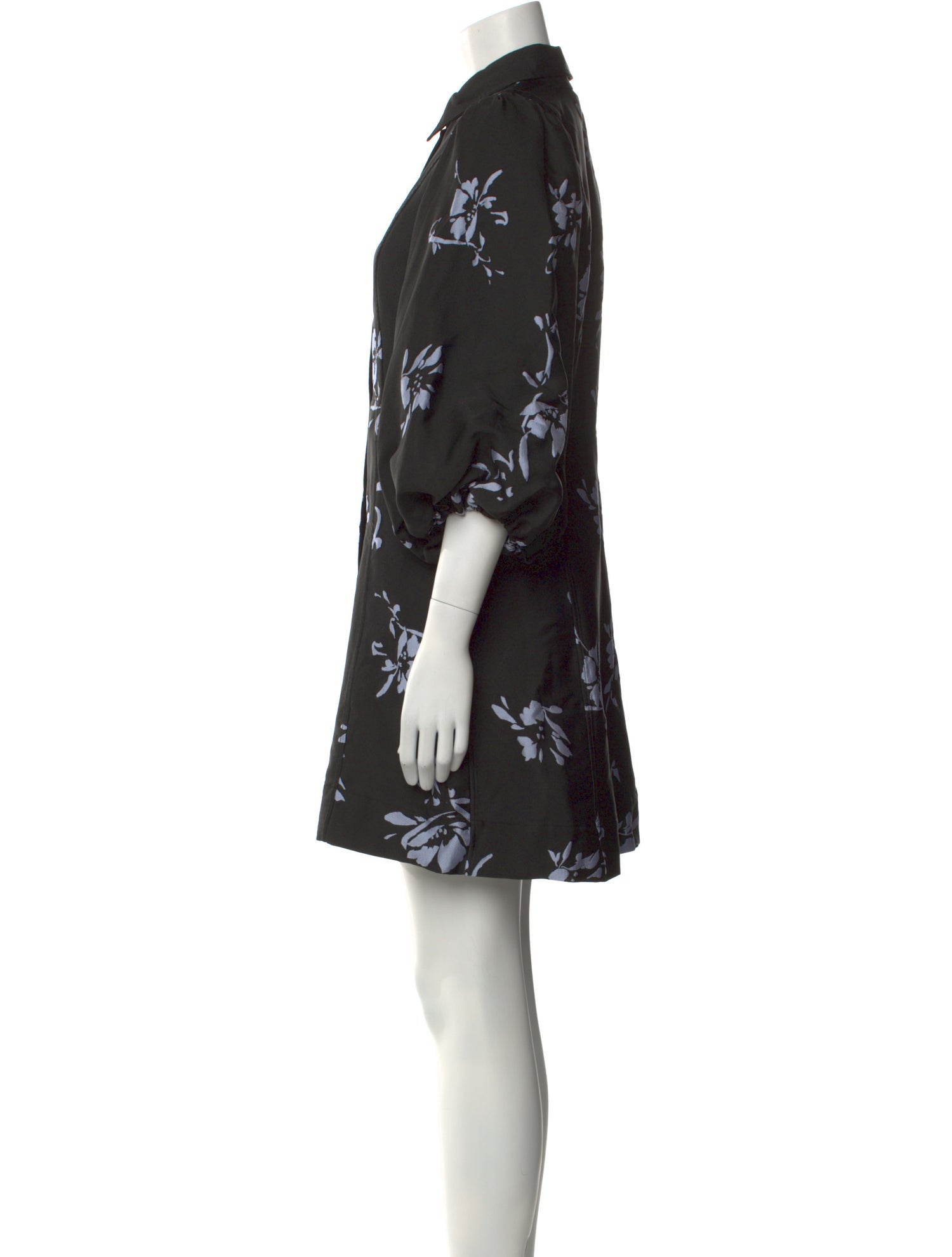 Ganni Floral Print Mini Dress