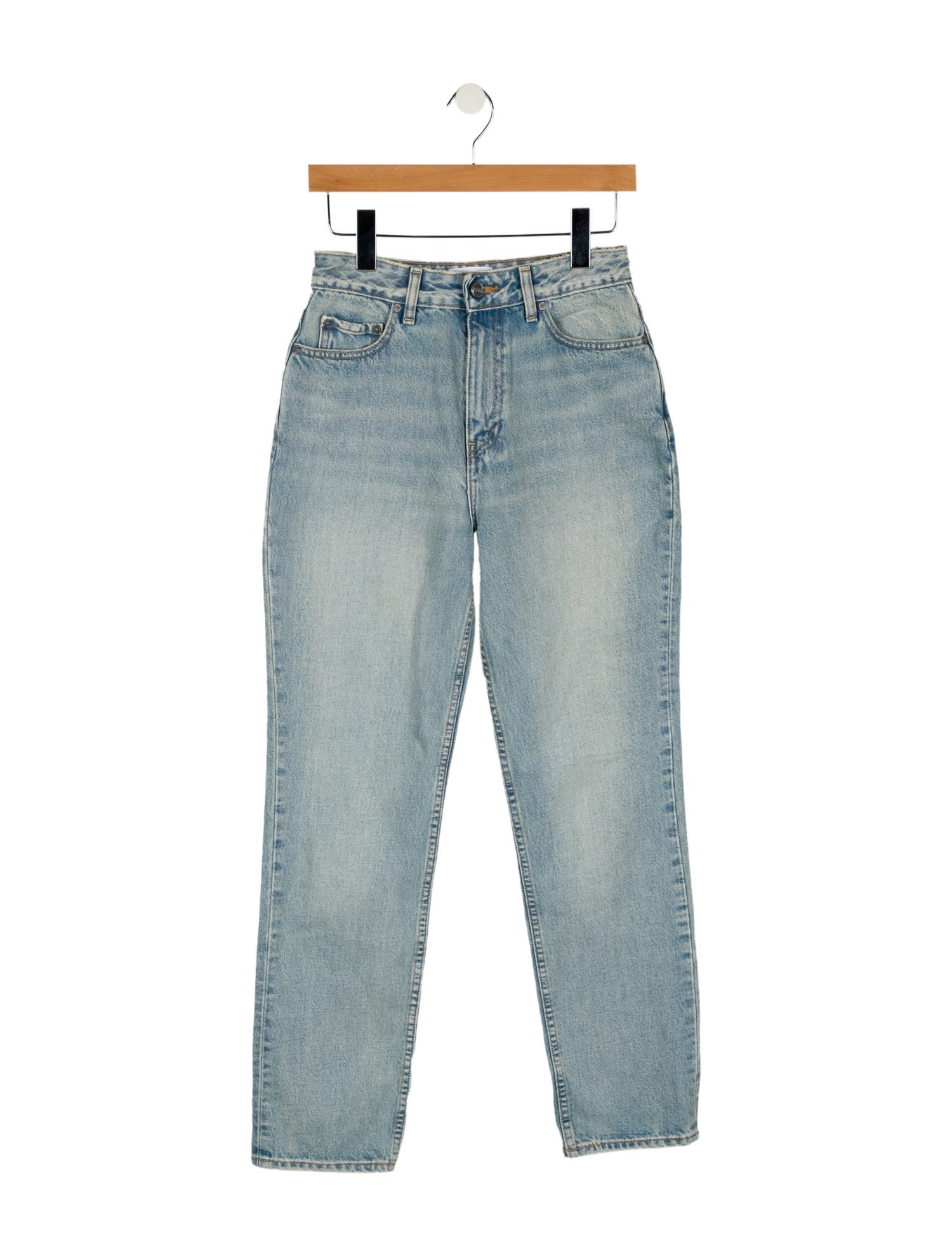 Ganni High-Rise Straight Leg Jeans