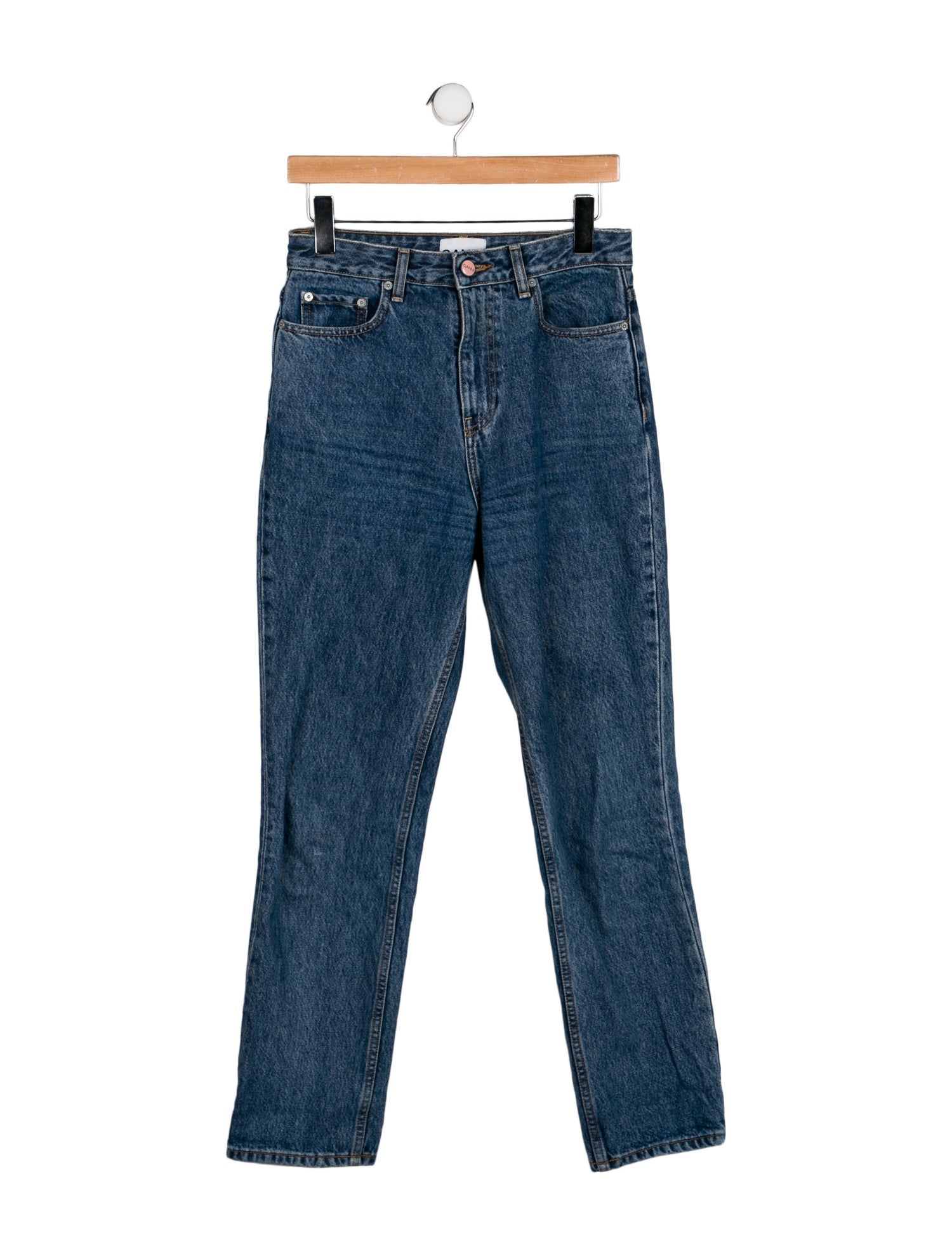 Ganni High-Rise Straight Leg Jeans