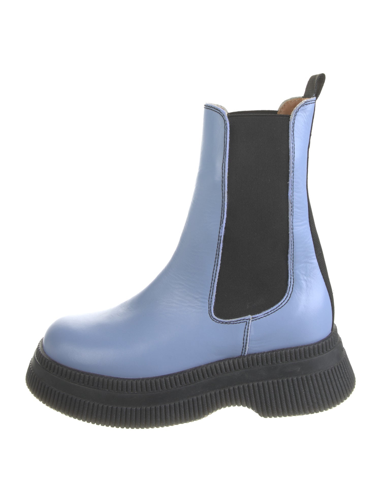 Ganni Leather Chelsea Boots