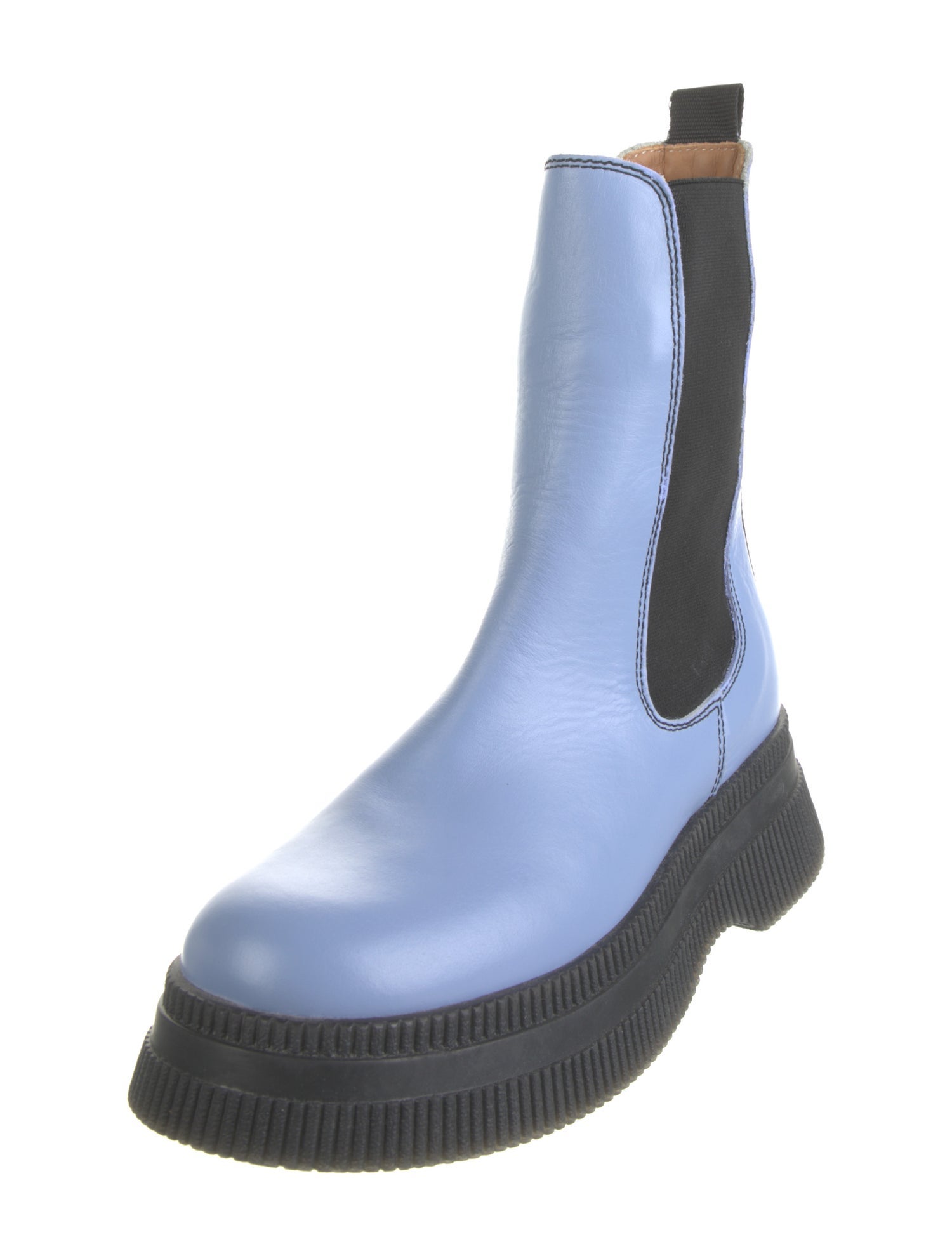 Ganni Leather Chelsea Boots