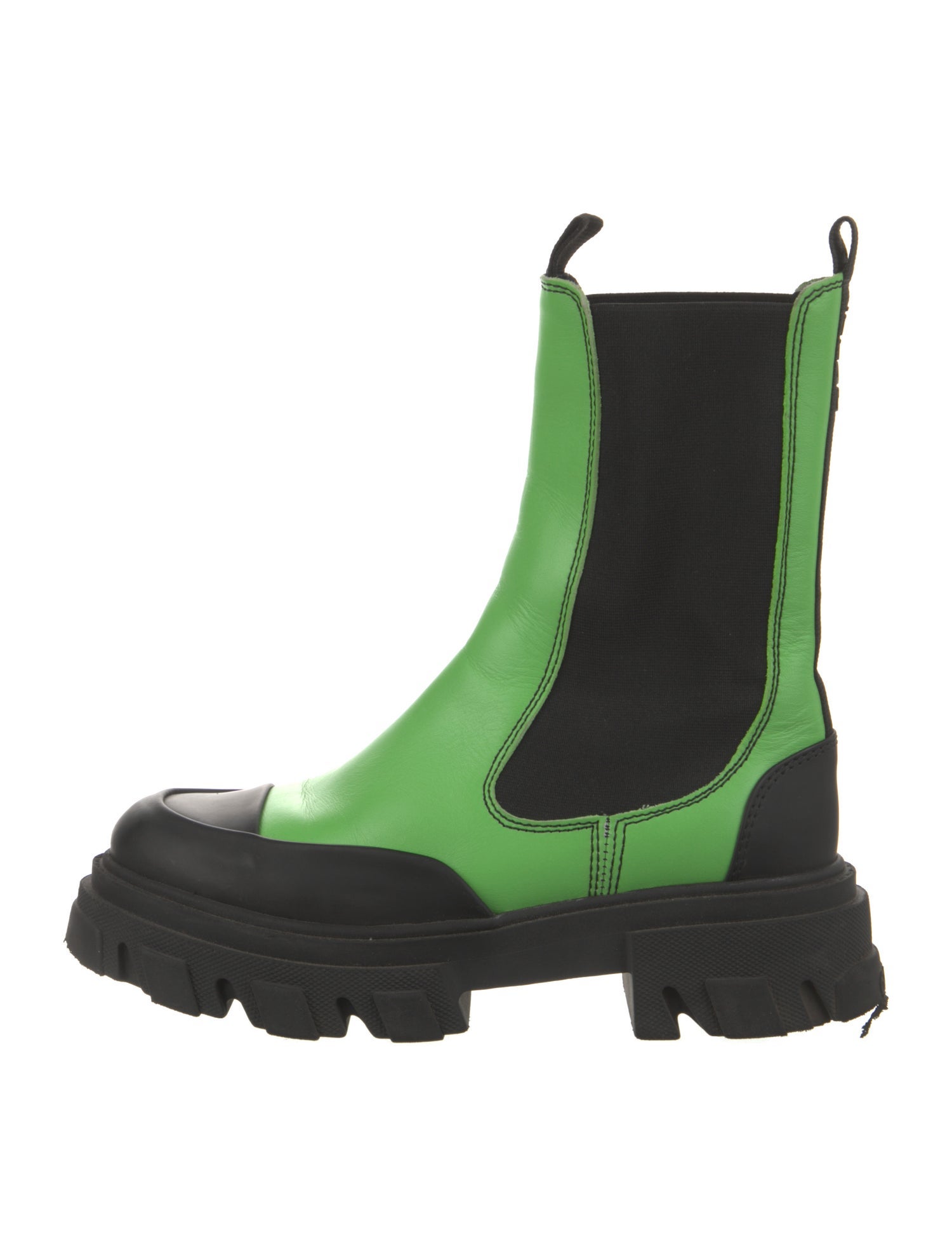 Ganni Leather Chelsea Boots