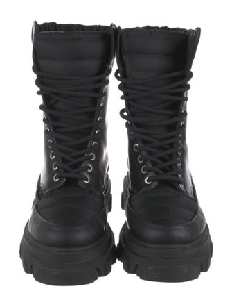 Ganni Leather Combat Boots