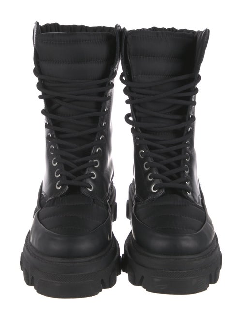 Ganni Leather Combat Boots