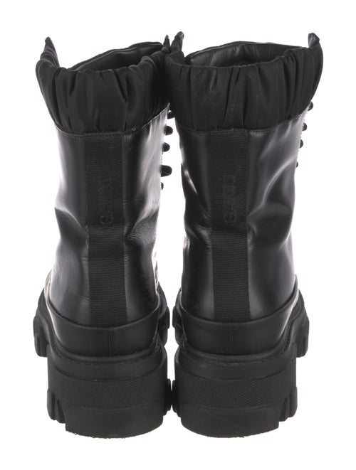 Ganni Leather Combat Boots