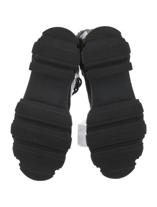 Ganni Leather Combat Boots