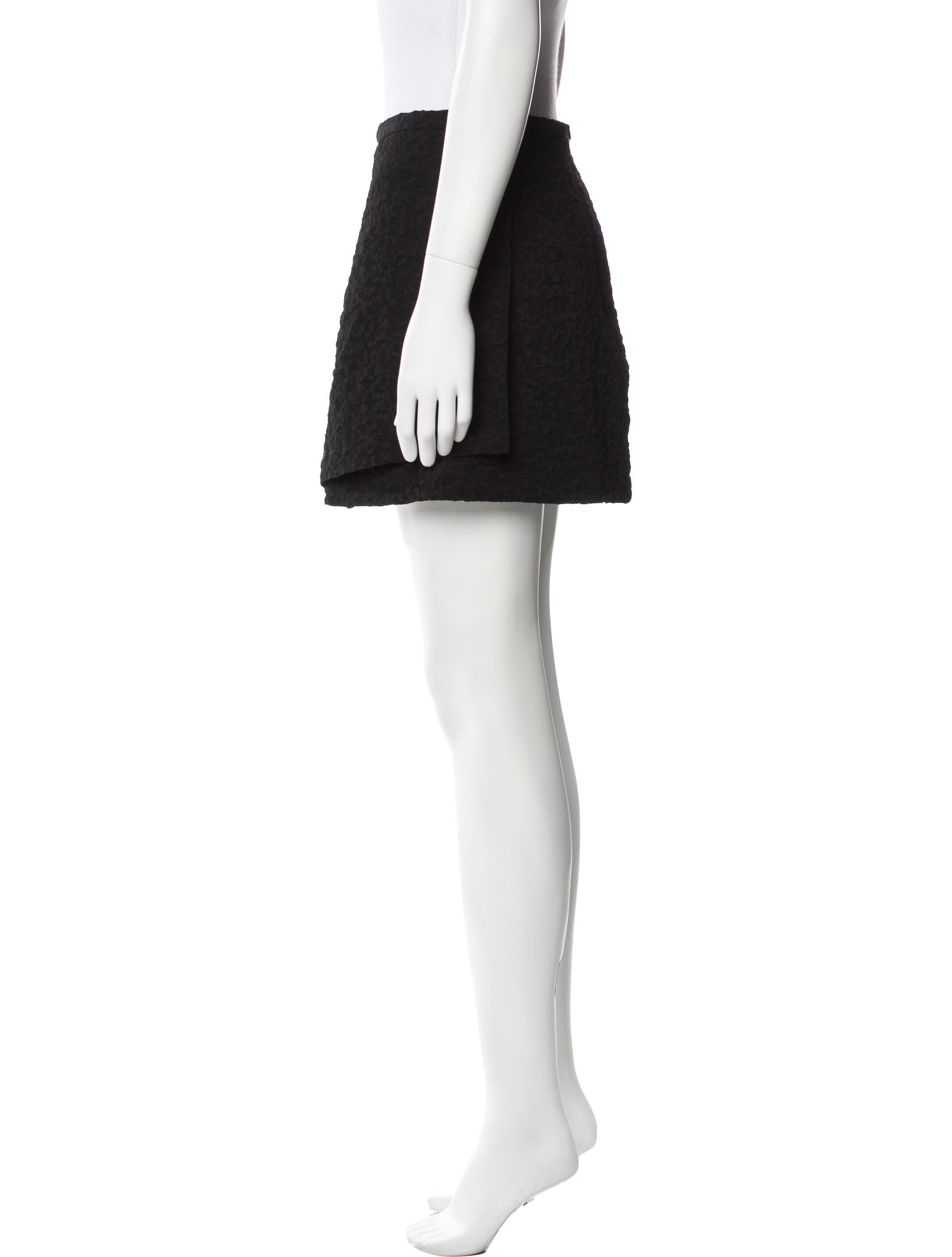 Ganni Crystal Embellishments Mini Skirt