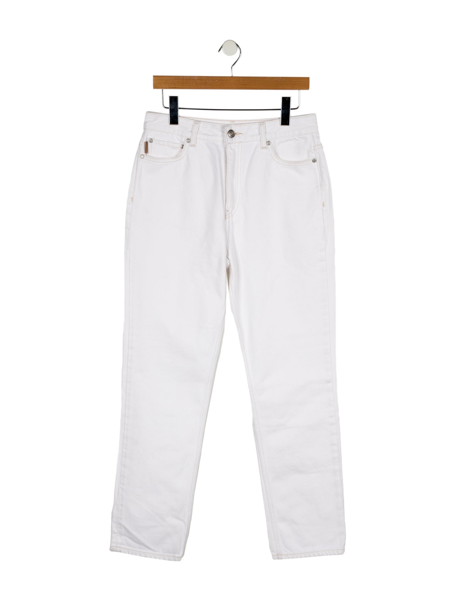 Ganni High-Rise Straight Leg Jeans