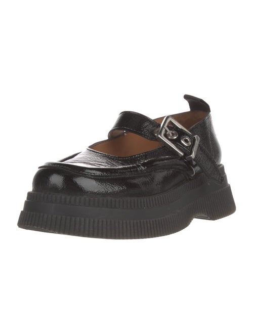 Ganni Patent Leather Mary Jane Flats