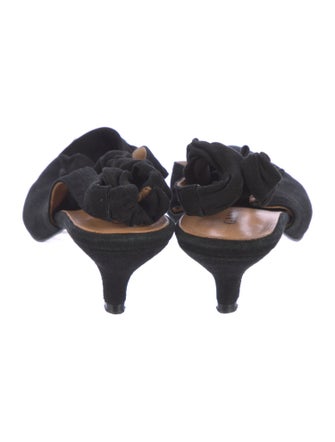 Ganni Suede Slingback Pumps