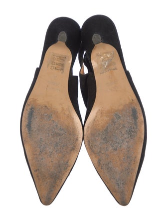 Ganni Suede Slingback Pumps