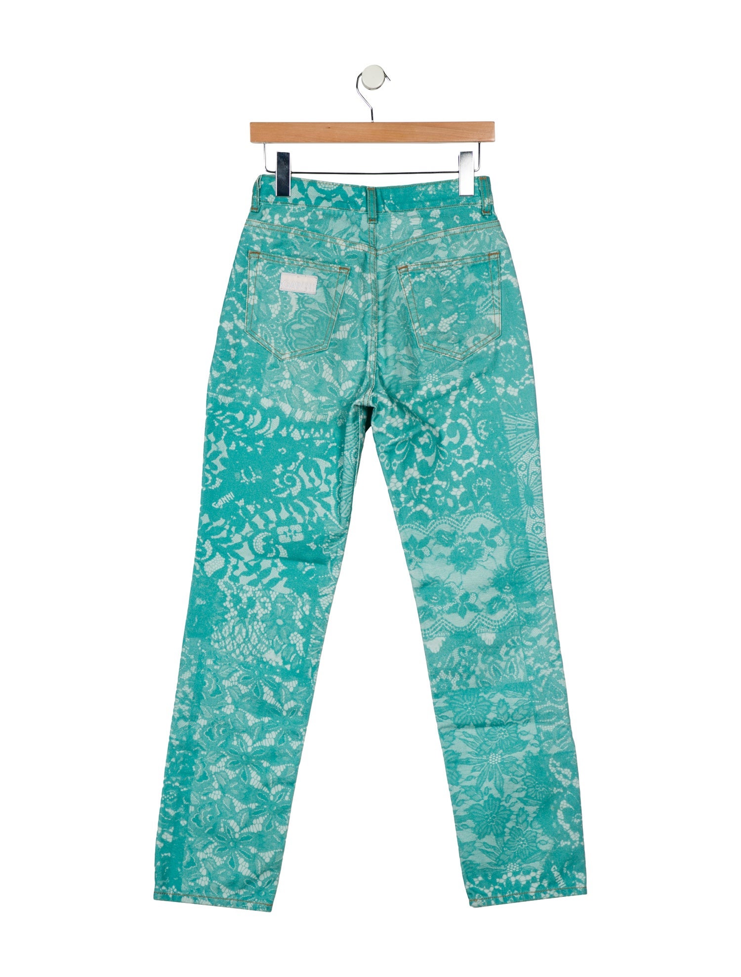 Ganni High-Rise Straight Leg Jeans