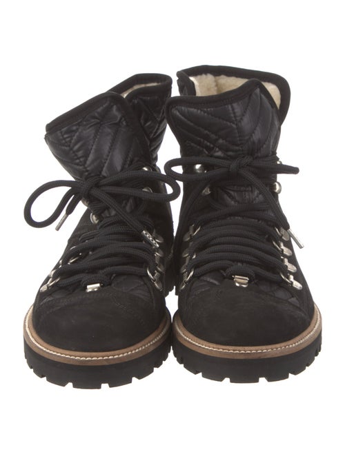 Ganni Suede Combat Boots