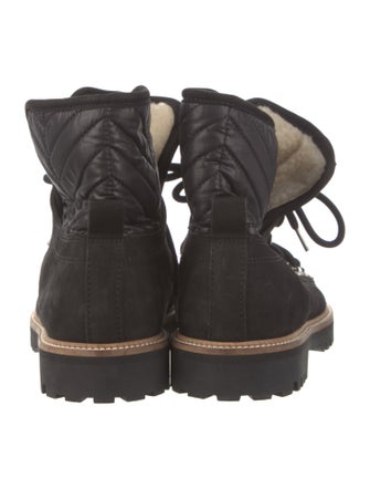 Ganni Suede Combat Boots