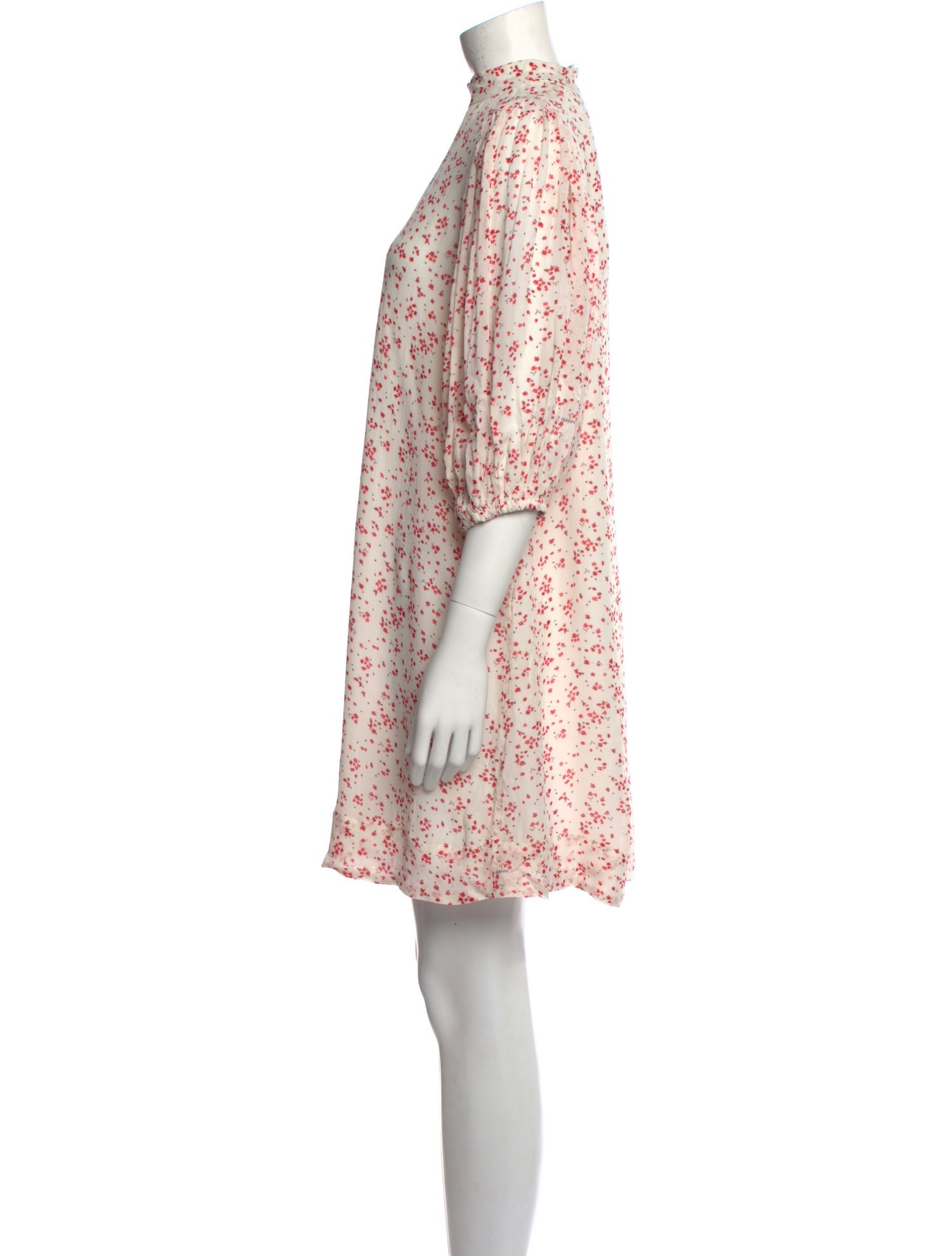 Ganni Floral Print Mini Dress