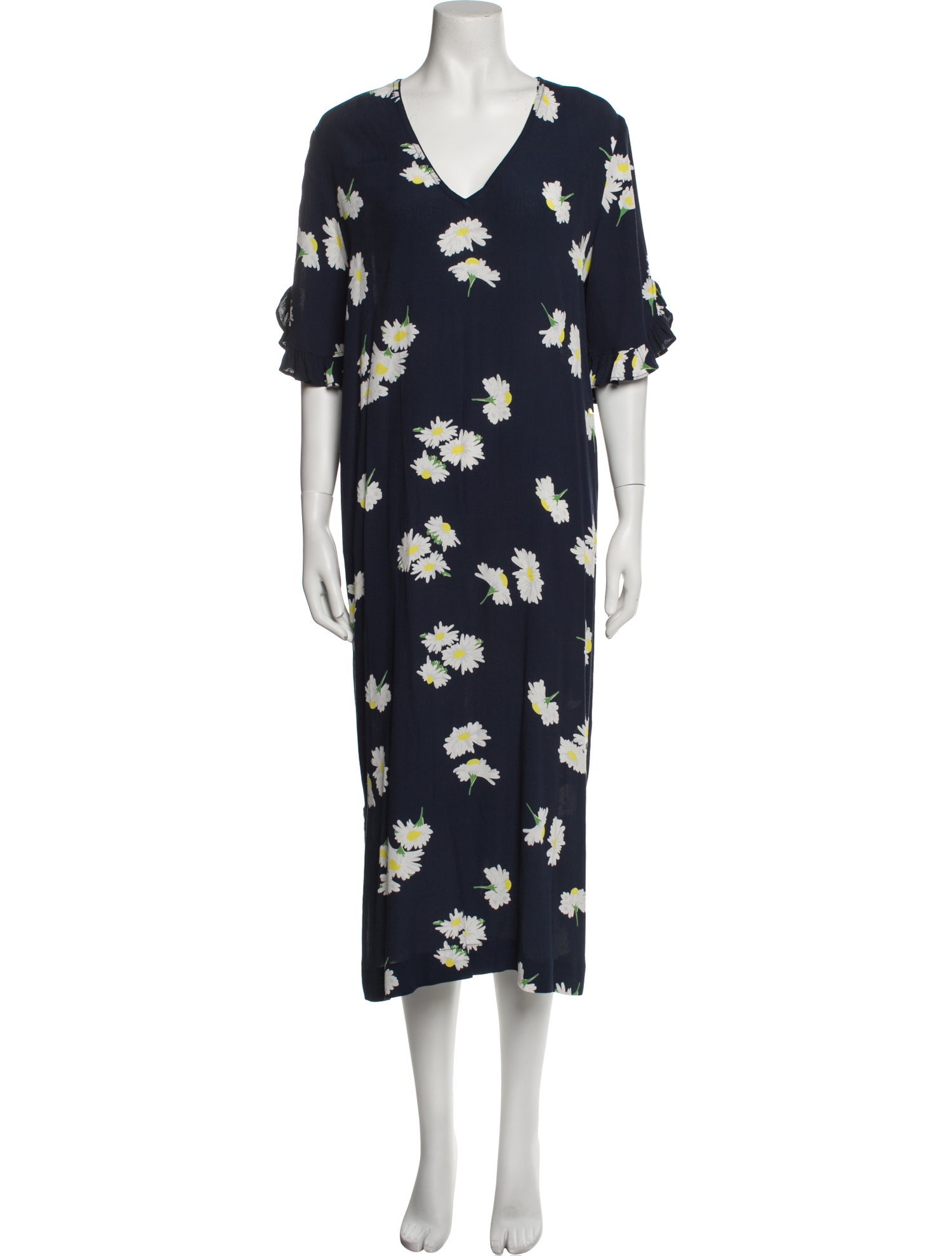 Ganni Floral Print Long Dress