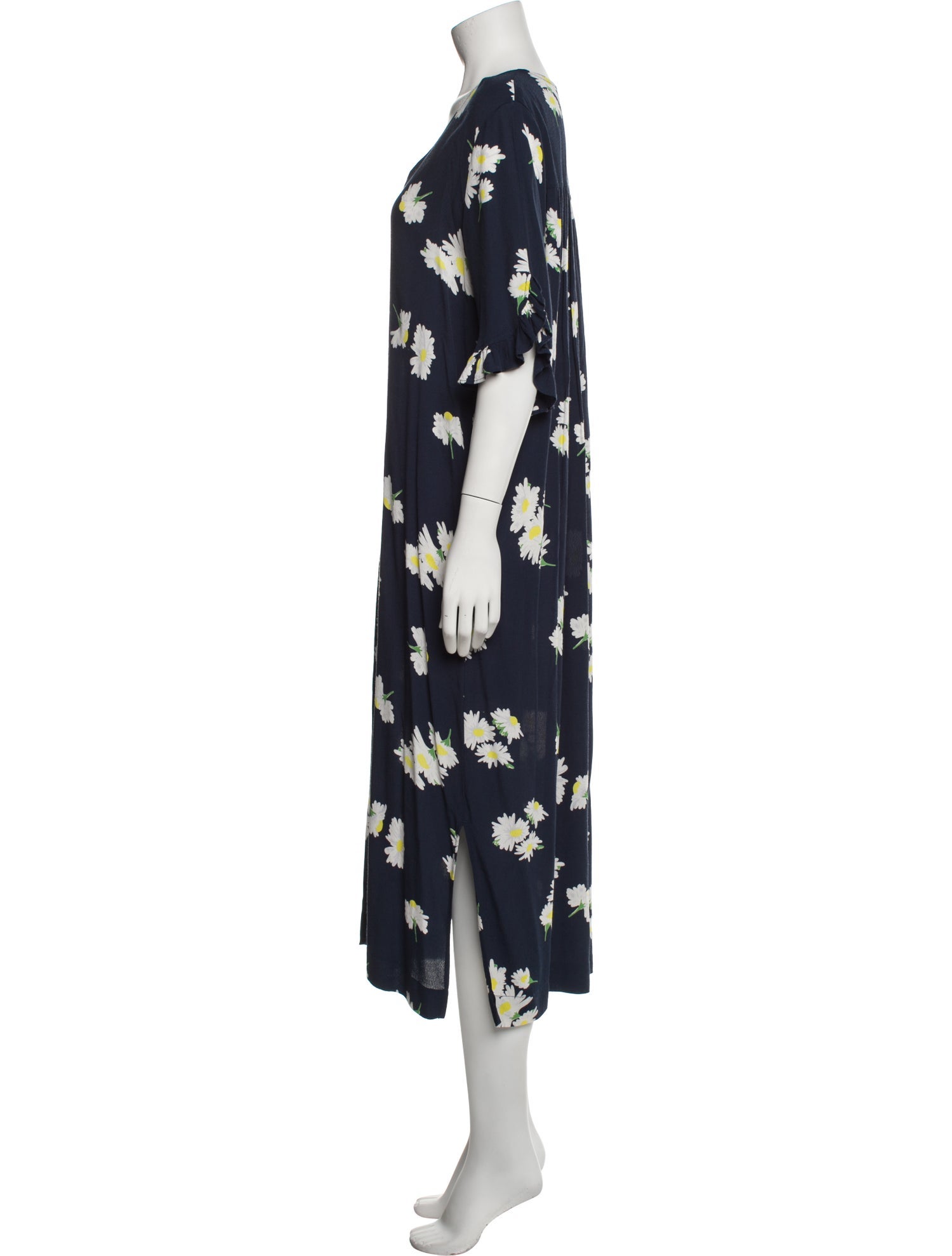 Ganni Floral Print Long Dress