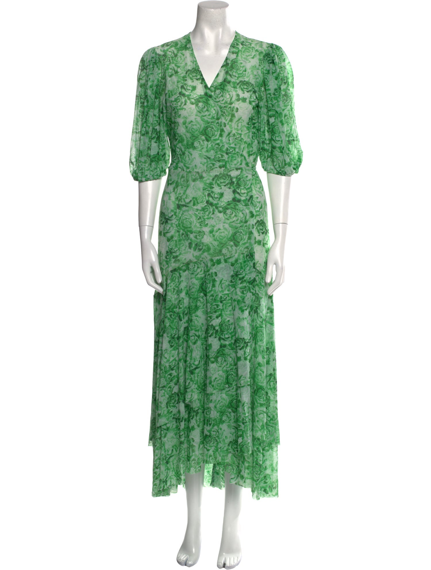 Ganni Floral Print Long Dress