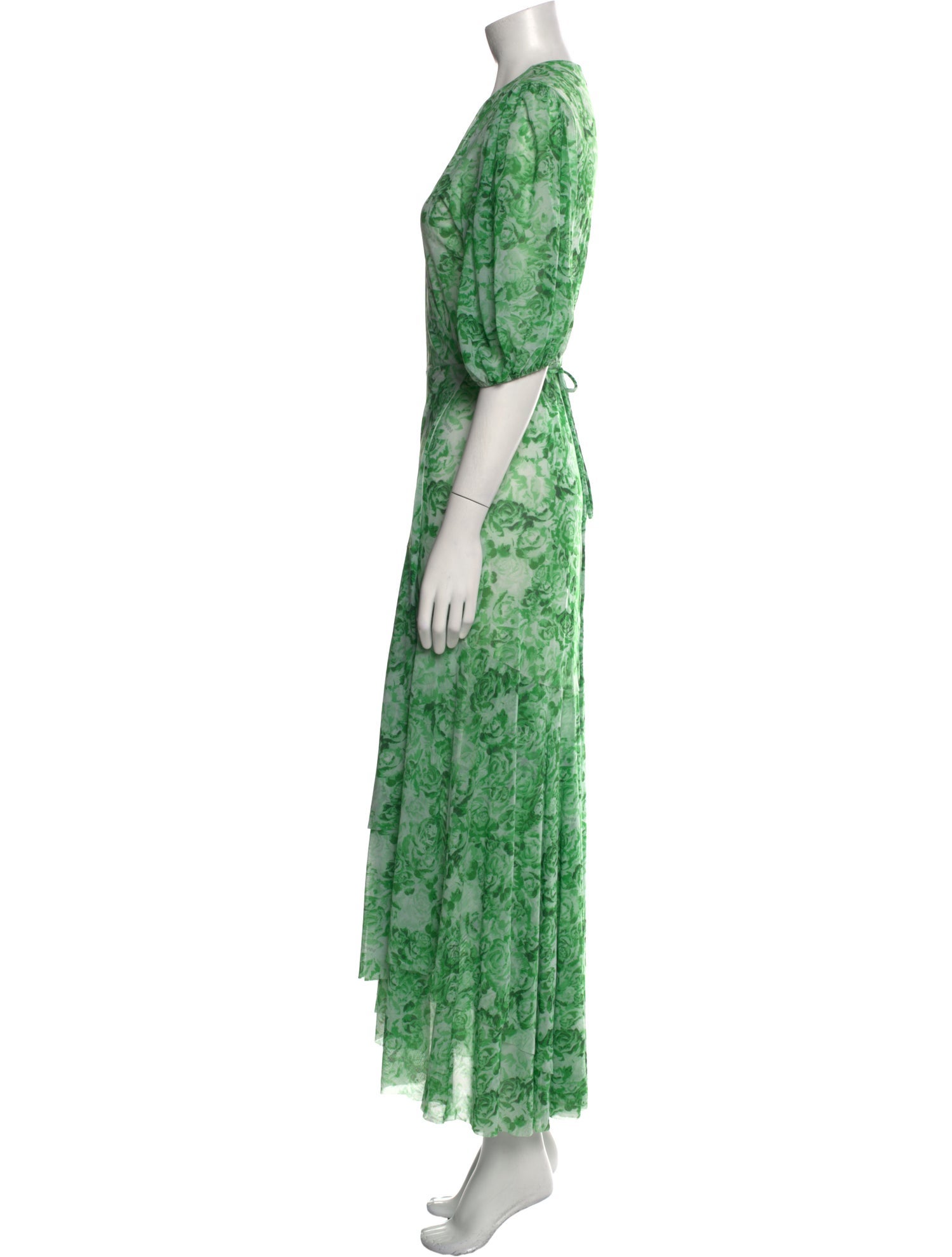 Ganni Floral Print Long Dress