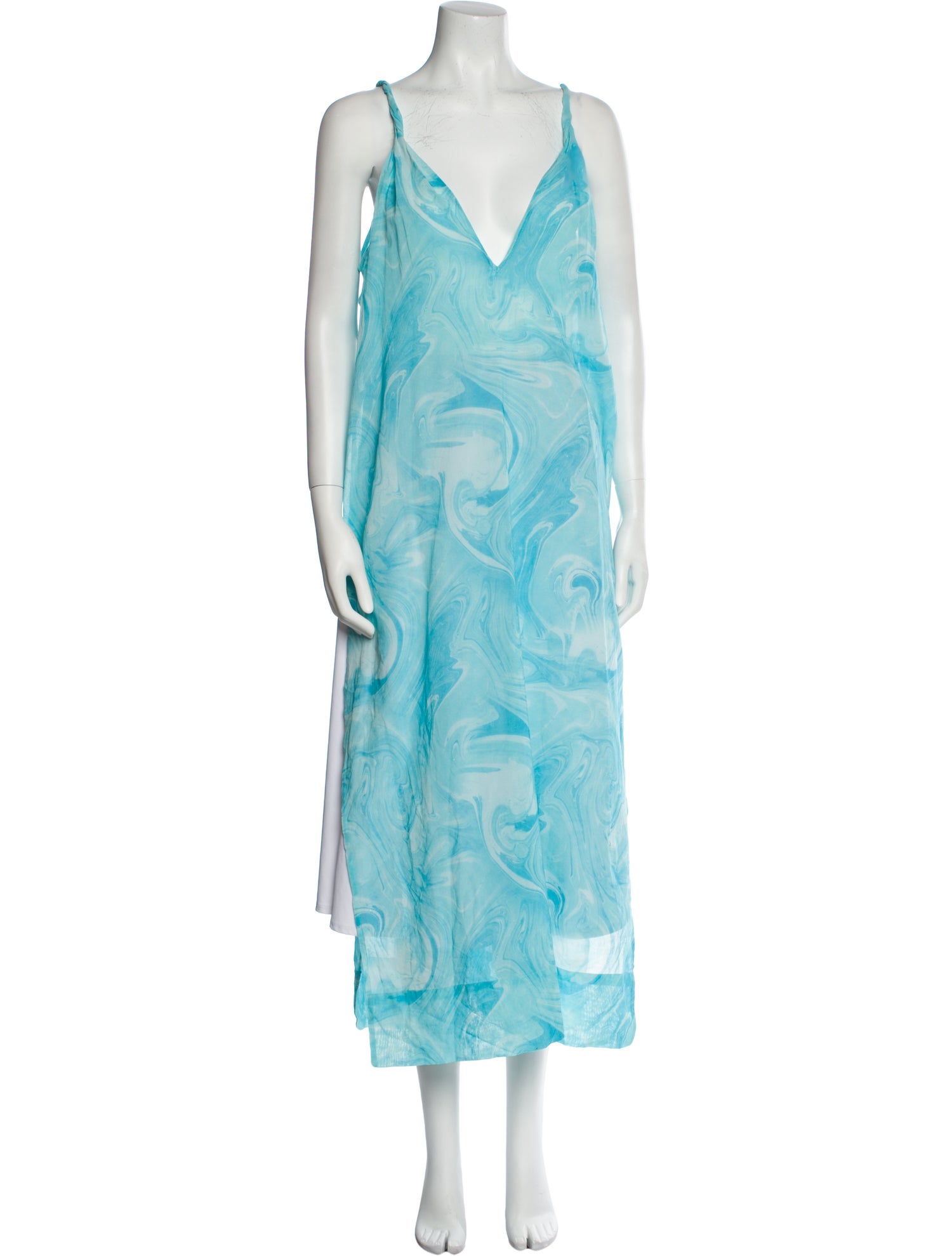 Ganni Printed V-Neck Tunic