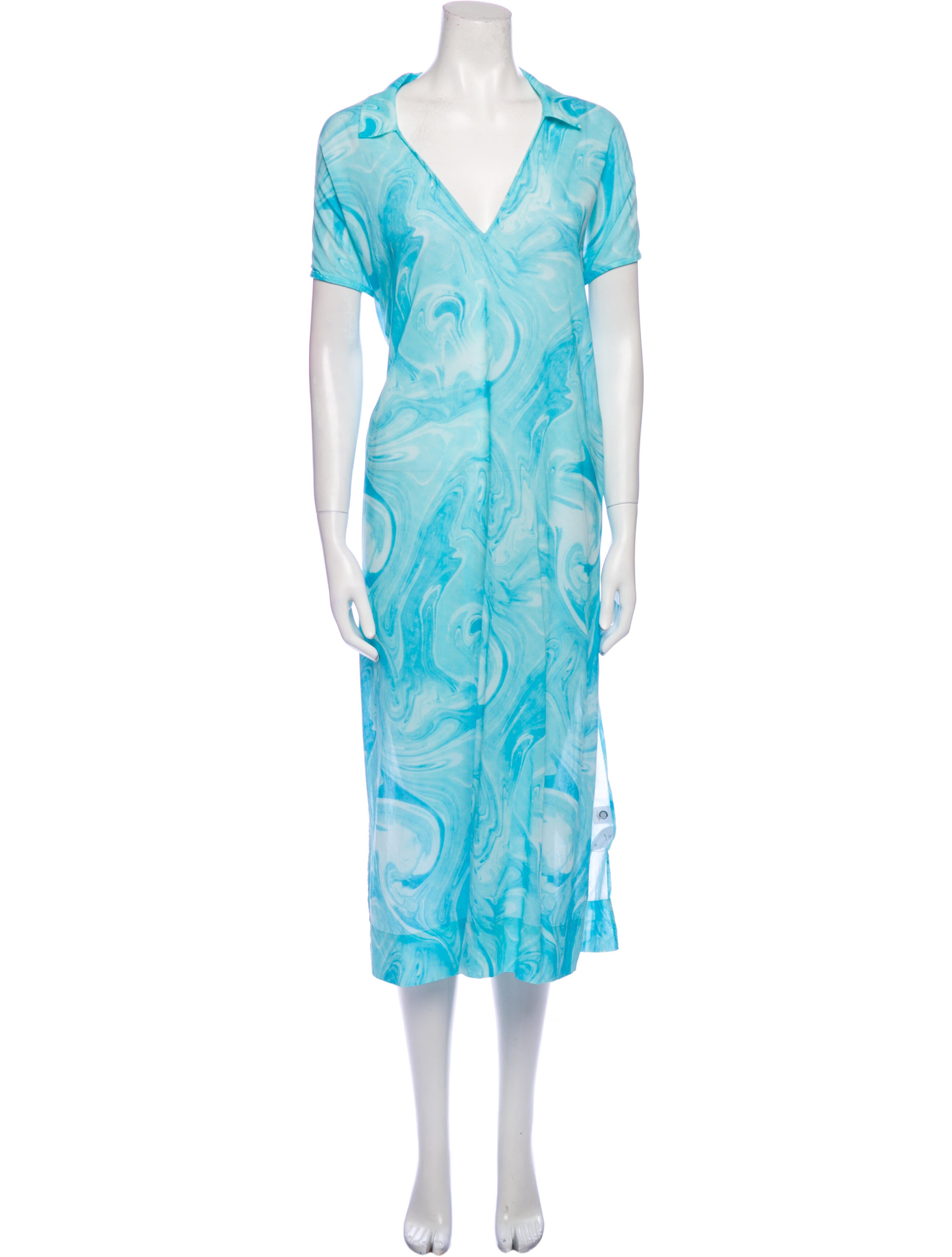 Ganni Printed Long Dress