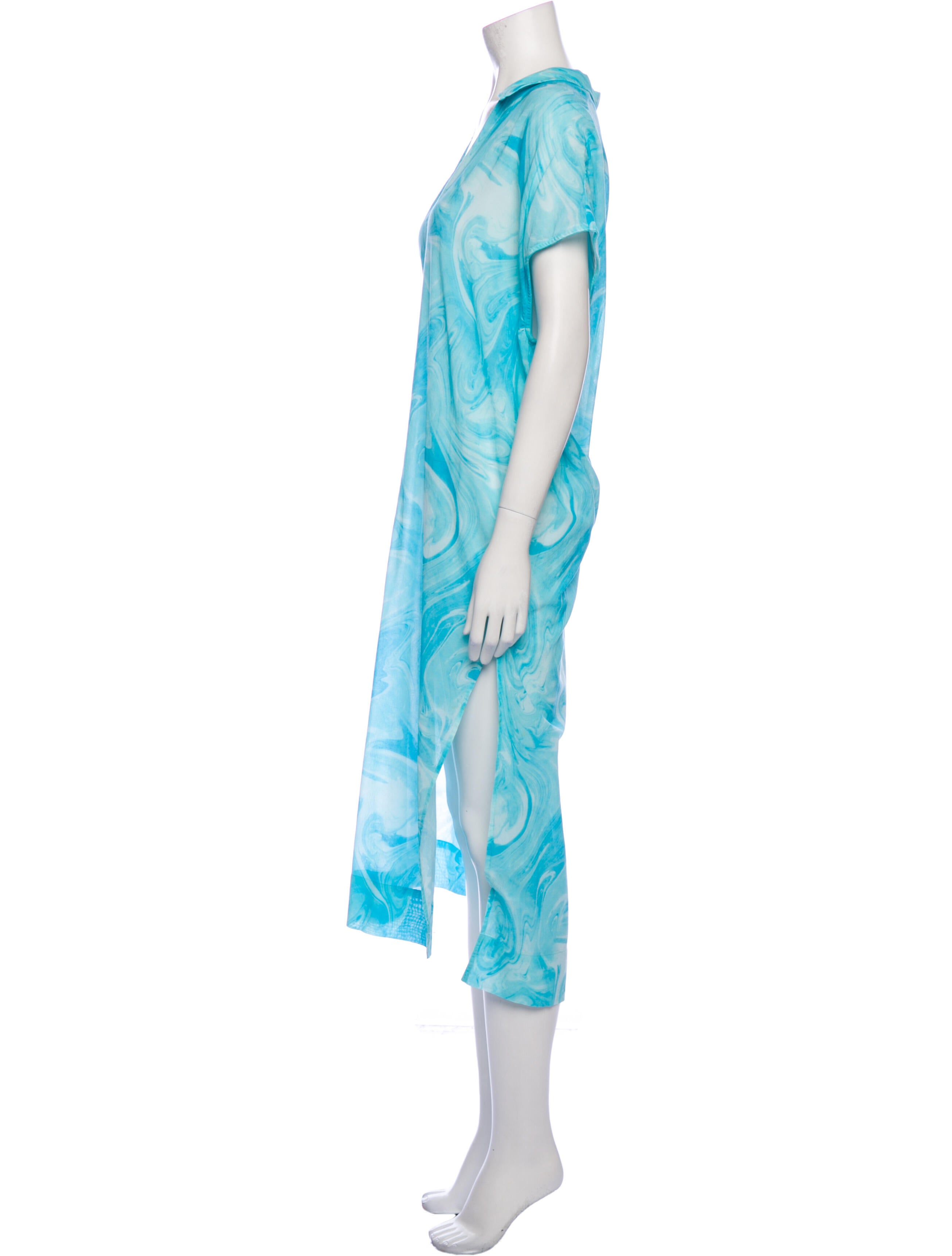 Ganni Printed Long Dress