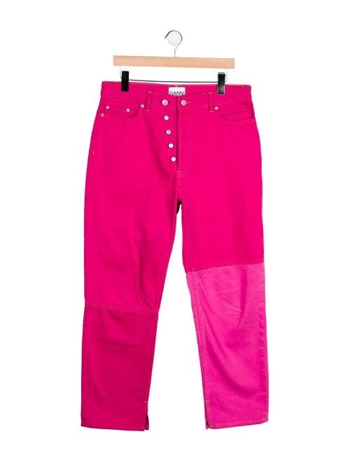 Ganni High-Rise Straight Leg Jeans