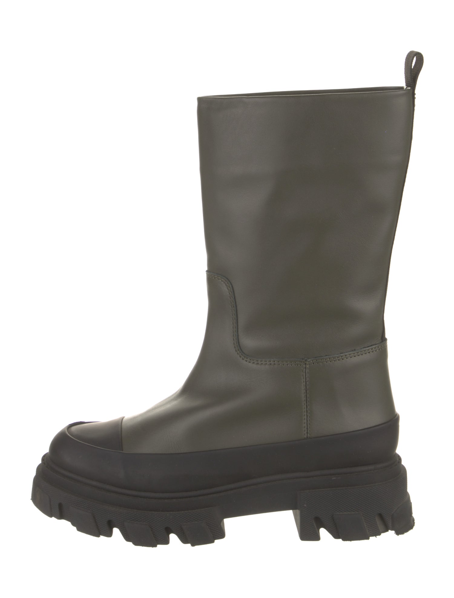 Ganni Leather Rain Boots