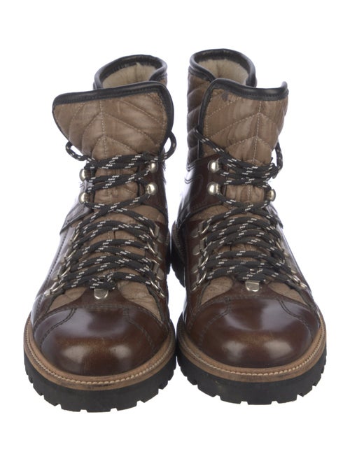 Ganni Leather Combat Boots