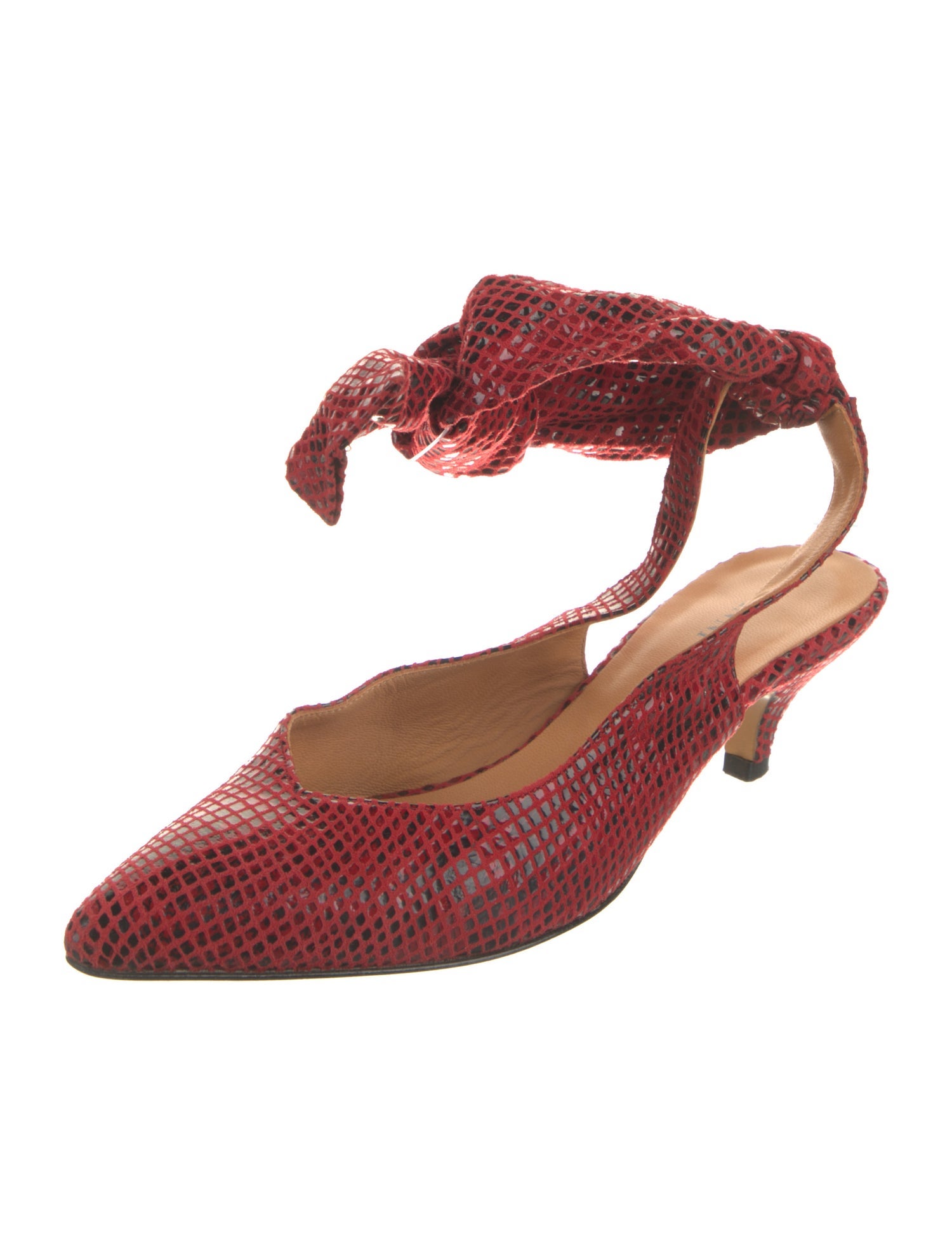 Ganni Suede Bow Accents Mules