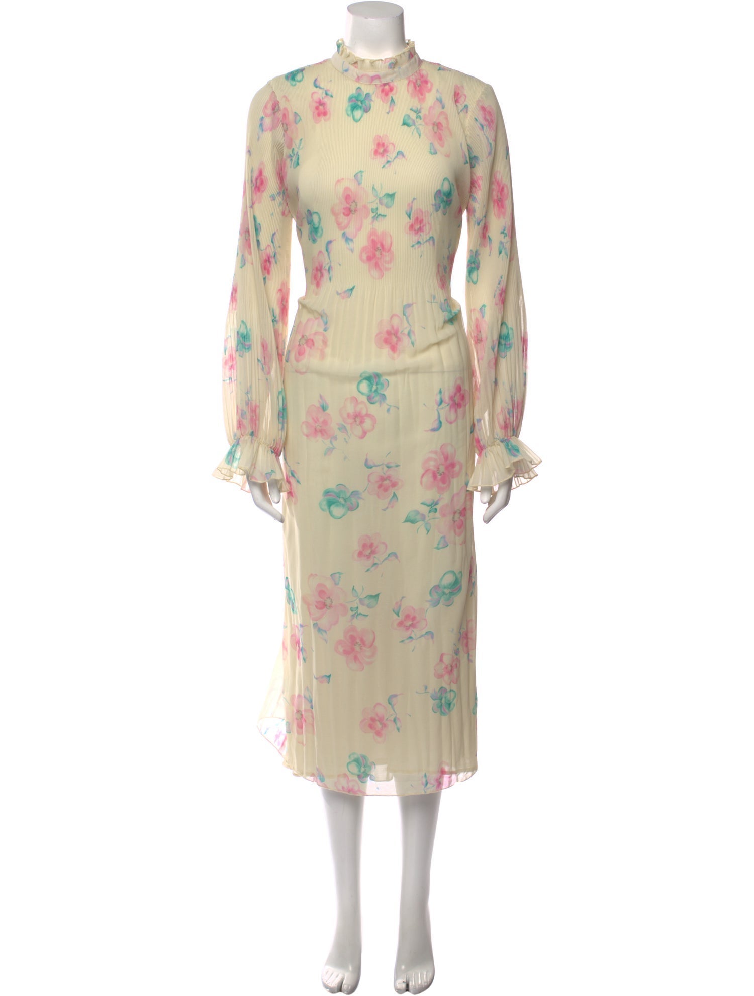 Ganni Floral Print Long Dress