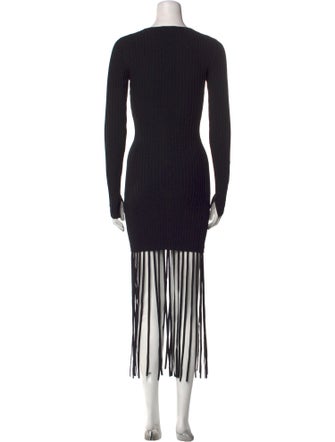 Ganni Crew Neck Mini Dress