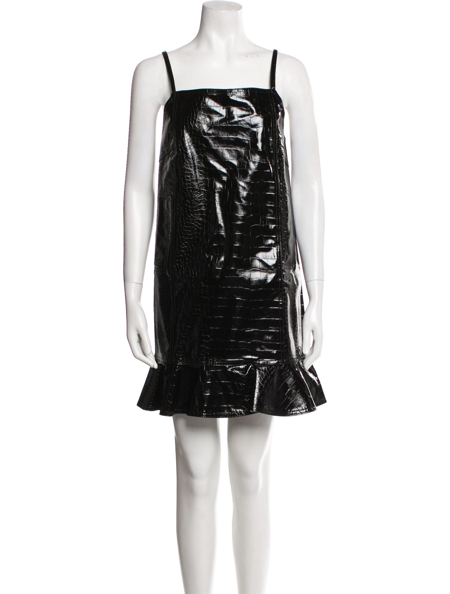 Ganni Leather Mini Dress