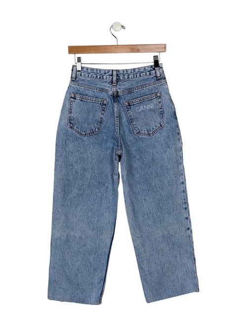 Ganni High-Rise Straight Leg Jeans