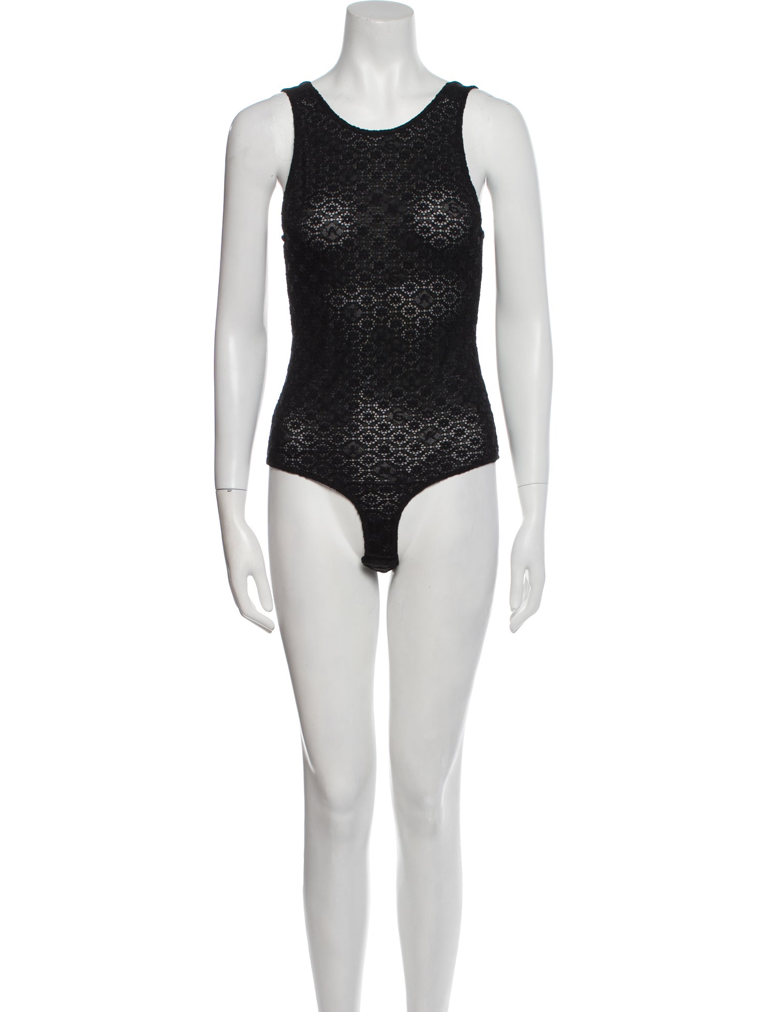 Ganni Scoop Neck Sleeveless Bodysuit