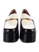 Ganni Patent Leather Chain-Link Accents Loafers