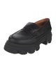 Ganni Leather Whipstitch Trim Loafers
