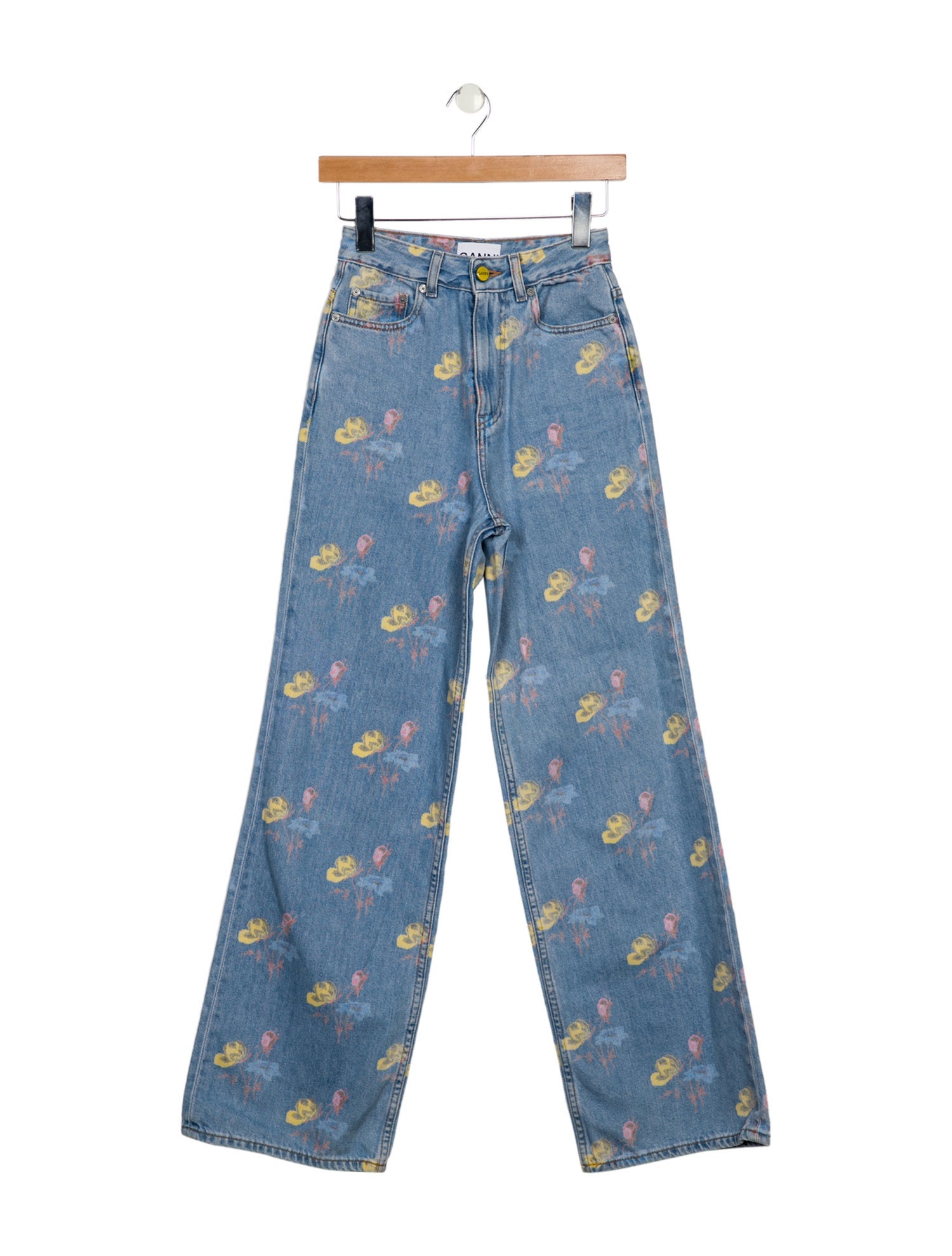 Ganni High-Rise Wide Leg Jeans